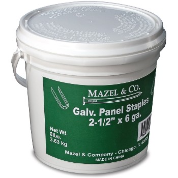 Mazel 11608212 8# Pail2-1/2in. Galv Pane Staples