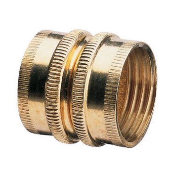 Nelson Double Female Brass Hose Connector   3/4"