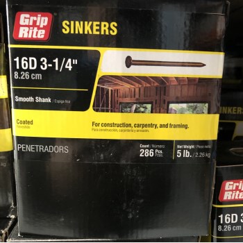 Sinker Nail, Vinyl Coated - 16d (3-1/4"), 5 Lb Box