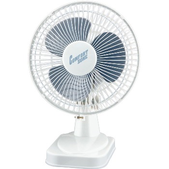 H Berger Co 123773 Comfort Zone Desk Fan, White  ~ Approx 10-1/2" x 8" x 6"