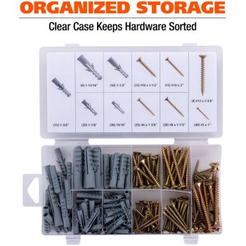 206pc Wood Anchor Set