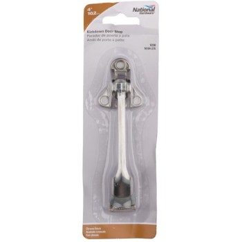 Kickdown Door Stop  Chrome    4"