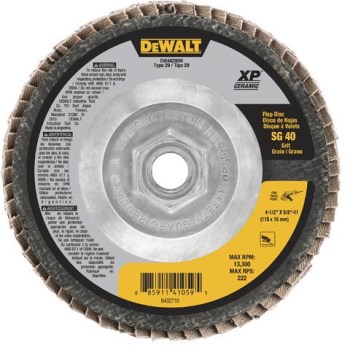 DeWalt DWA8280H 4-1/2 40g Flap Disc