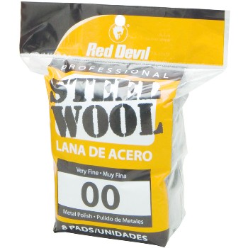 Red Devil 0322 Steel Wool  8 Pad #00 