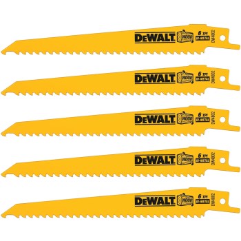 Reciprocating Saw Blade, 2pk ~ 6" x 6 TPI