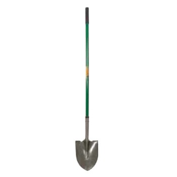 Ames 2430900 Shovel ~ Round Point - Fiberglass Handle, 48"