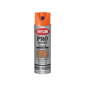 Krylon 7306 Marking Paint Bright Orange 15oz Cans