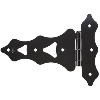 Ornamental T Hinge, Black ~ 10"
