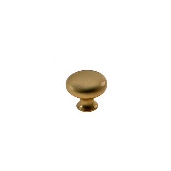 Knob- Sterling Brass Finish - 1 3/16 inch