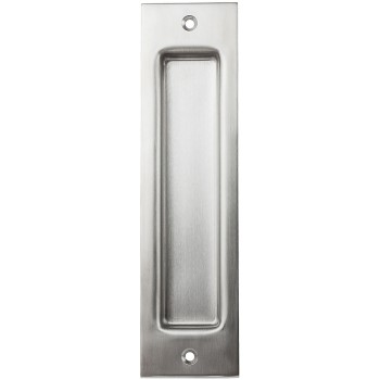 National N187-030 Flush Pull for Sliding Door, Stainless Steel Finish ~ 8"