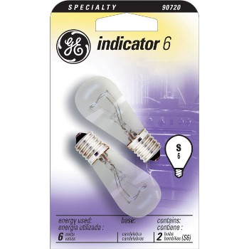 Ge 15820 Appliance Bulb, Clear 6 Watt