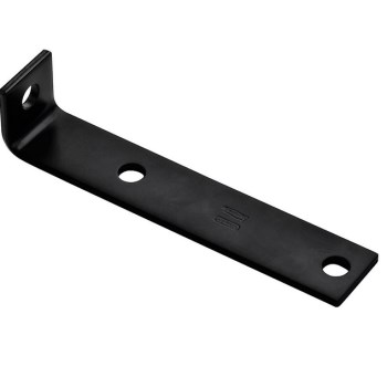 National N351-480 Offset Leg Corner Brace,  Black HD ~ 7.5" x 1.6" x 3/16"