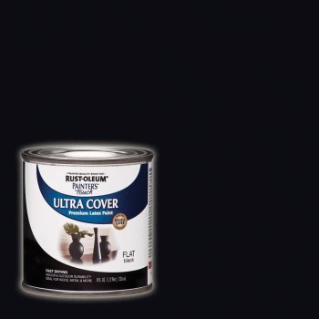 Painter's Touch Ultra Cover, Flat Black - 1/2 Pint