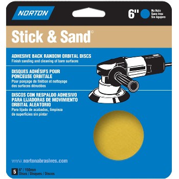 Norton 02500 48911 6in. 40 Stik &amp; Sand Disc