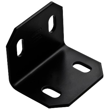 National N351-494 Square Corner Brace, Black  ~  2.4" x 3" x 1/8"