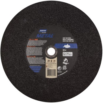 Norton 89399 Chop Saw Blade, Metal Cutting ~ 14 x 7/8 x 1" Arbor