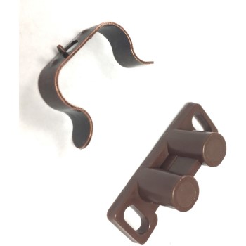 Cabinet Door Catch & Clip, Metal and Plastic ~ 1 3/8"