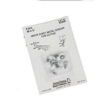  Amerimax 85354 Wh 8pk Sht Mtl Screws