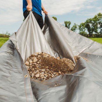 Erickson Gorilla Max Tough Tarp, Silver - 6 x 8 Ft