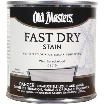 Fast Dry Stain, Weathered Wood ~ 1/2 pt