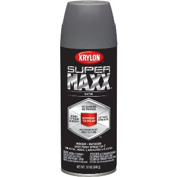 Supermaxx Paint, Spray ~ Satin Steel Gray