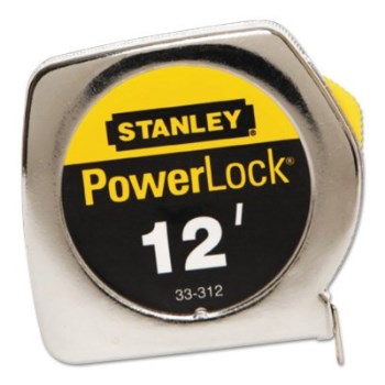 Stanley PowerLock Tape Measure - 3/4" x 12 Ft
