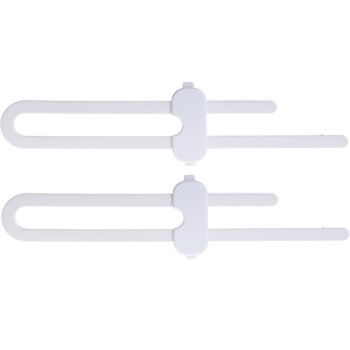 White Slide Cabinet Lock