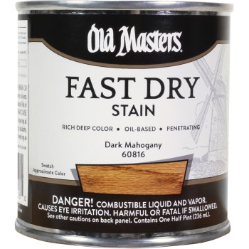 Fast Dry Stain, Dark Mahogany ~ 1/2 pint