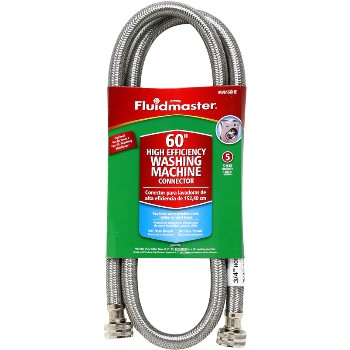 Fluidmaster 9WM60HE Washing Machine (HE) Connector Hose, 75" x 60"