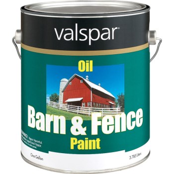 Valspar/McCloskey 018.3141-75.007 Barn and Fence Oil-Based Paint,  White ~ Gallon