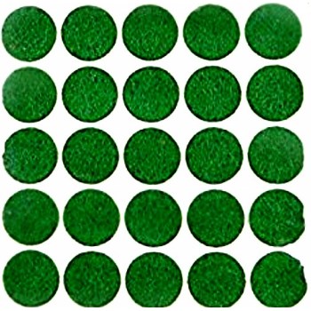 Light Duty Protective Felt Pads, Green  ~ 3/8" Round