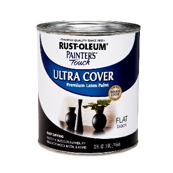 Rust-Oleum 1976502 Flat Black ~ Quart Can