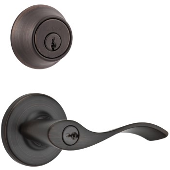 Kwikset 96900-365 Balboa Entry & Deadbolt Combo ~ Venetian Bronze