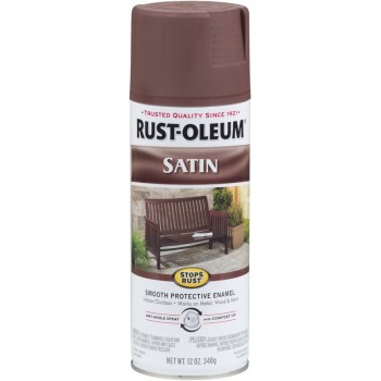 Rustoleum Stops Rust Protective Enamel Spray Paint, Satin Newberry ~ 12 oz