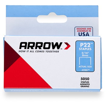 Arrow Fastener 225 Arrow Staples. 5/16 Inch ~ For P22 Stapler