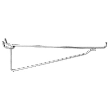 Pegboard #2390 Shelf Bracket, Zinc Plated ~ 8"