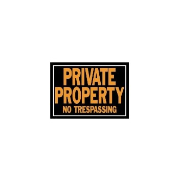 Private Property Sign, Aluminum 10 x 14 inch