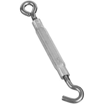 National N221-952 Hook &amp; Eye Turnbuckle,  Stainless Steel  ~ Approx 1/4" x 7 1/2"