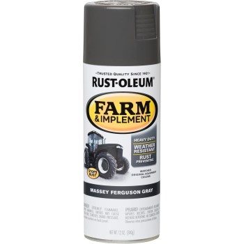 Farm & Implement Spray Paint, Massey Ferguson Gray - 12 oz