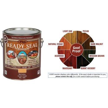 Ready Seal 105 Ready Seal Exterior Semi-transparent Stain, Light Oak ~ Gallon