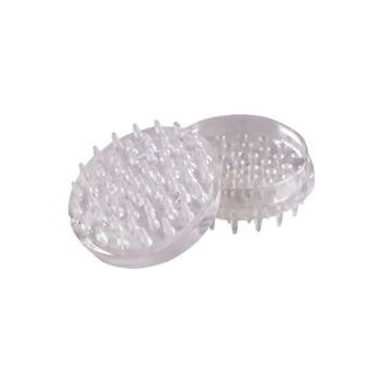 Shepherd 9081 Furniture Cups, Spiked - Clear, 1.5"