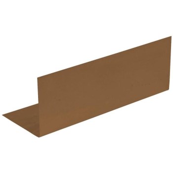  Amerimax   7070833 Pre-Bent Step Flashing,  Bronze Galvanized Steel  ~  4" x 4" x 8"