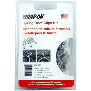 Wrap-On Co Inc 14521 40pk Spg Gutter Clips