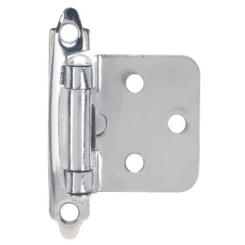 Flush Cabinet Hinge, Chrome