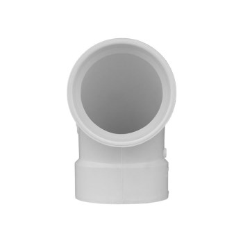 PVC DWV 90-Degree Elbow, Hub x Hub - 4"