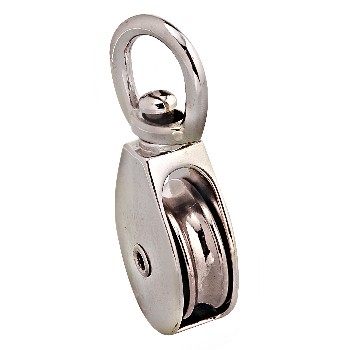 Campbell Chain T7655012 Single Wheel Swivel Eye Pulley - 1" x 5/16"