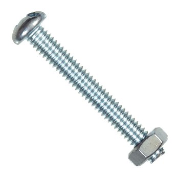 Round Head Machine Screw W/Nut