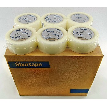 Shurtech  340CLR Packaging Tape, Clear  ~ 1.88" x 54.6 Yds (1.6 Mil)