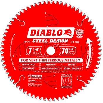 Freud/Diablo D0770F 7-1/4in. 70t Metal Blade