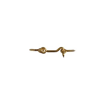 Solid Brass Hook & Eye, Visual Pack 2001 2 inches